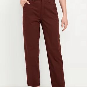 Women's Straight-Leg Pants in Deep Brown
